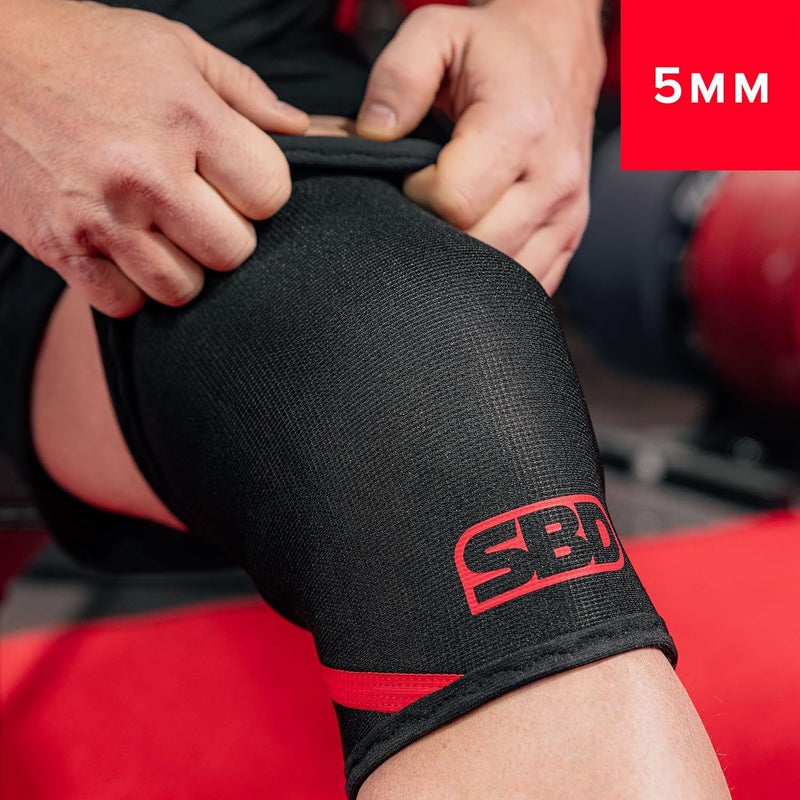 SBD 5mm Weightlifting Knee Sleeves – Dynamic Support & Flexibility for Olympic Lifts – IPF Approved, Made in Great Britain - Image 4